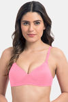 Komli Padded Non-Wired Full Coverage T-Shirt Bra - Baby Pink — thumbnail 1